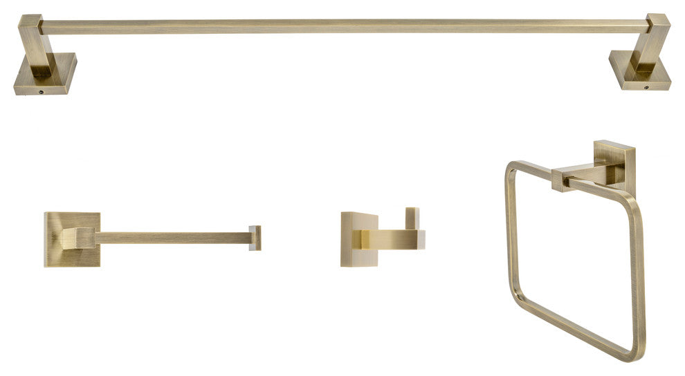 Italia Capri Series Bronze 4 Piece Bathroom Accessory Set