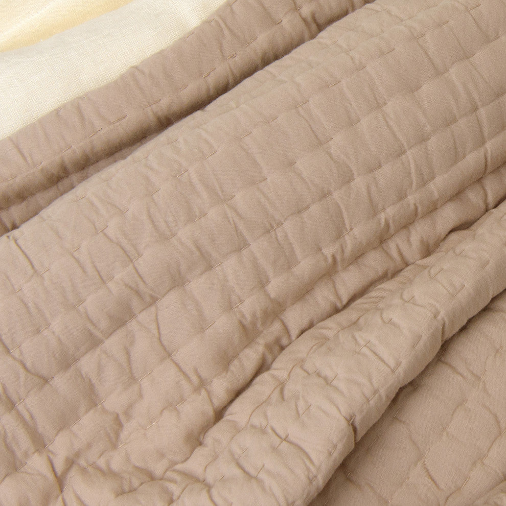 Cotton Quilt, Natural, King