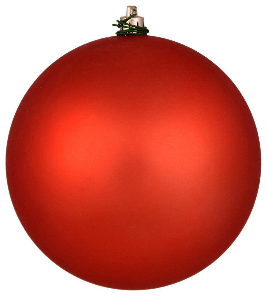 Vickerman N591039Dmv 4" Bittersweet Matte Ball Ornament, 6 Per Bag