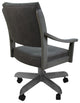 Swivel Wood Dining Caster Chair with Wheels - Casa, Northwest Elk - Grey