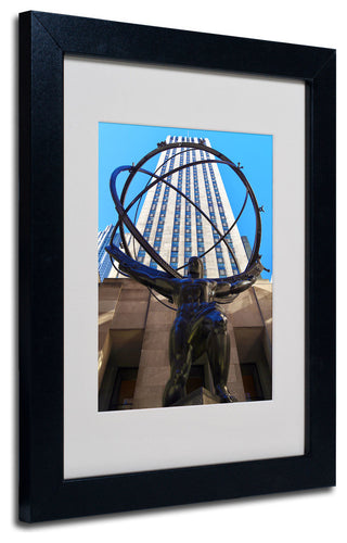 'Atlas' Matted Framed Canvas Art by CATeyes