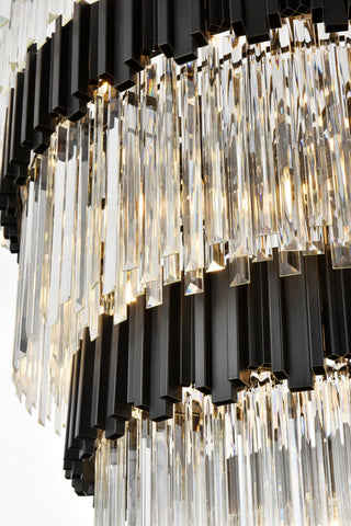 Home Living 48" Chandelier, Black