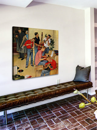 "Jam Session" Painting Print on Canvas by John Falter