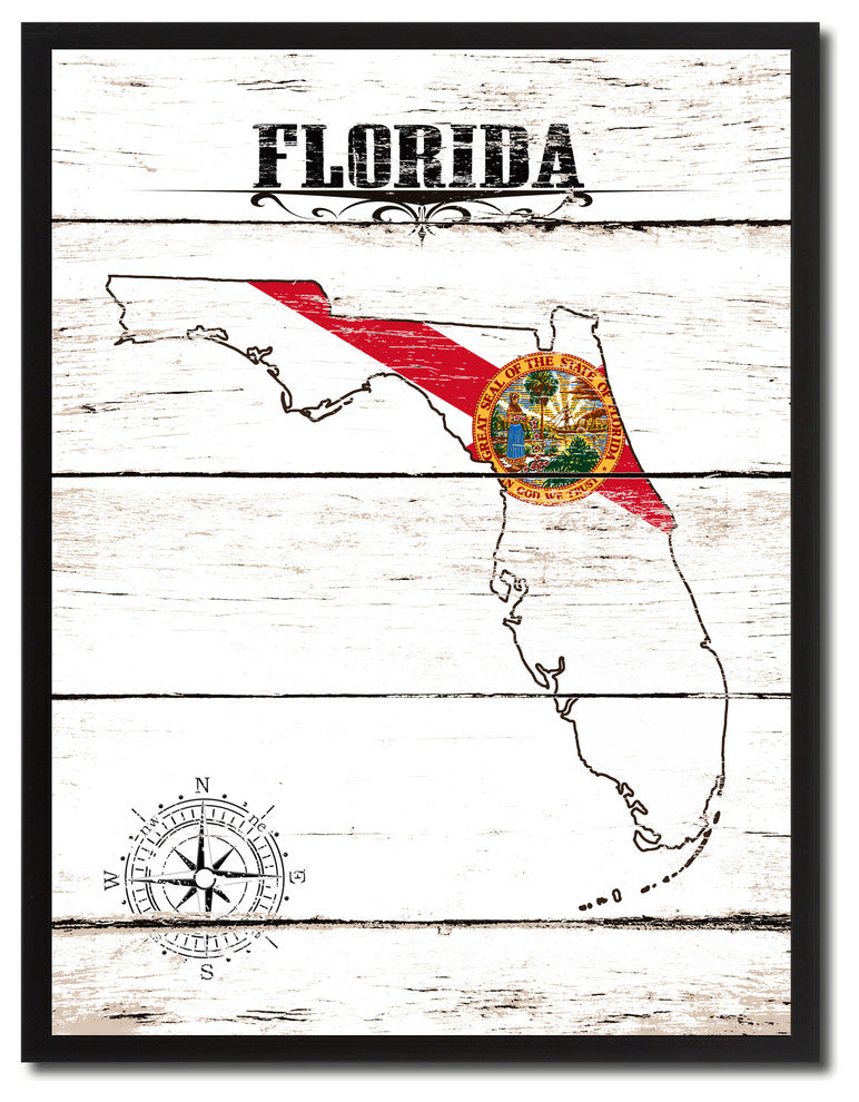 Florida State Flag Canvas, 22"x29"