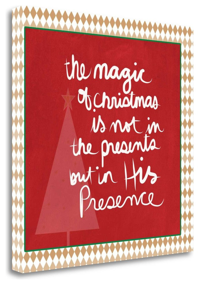 "The Magic Of Christmas - Border" By Linda Woods, Giclee on Gallery Wrap Canvas
