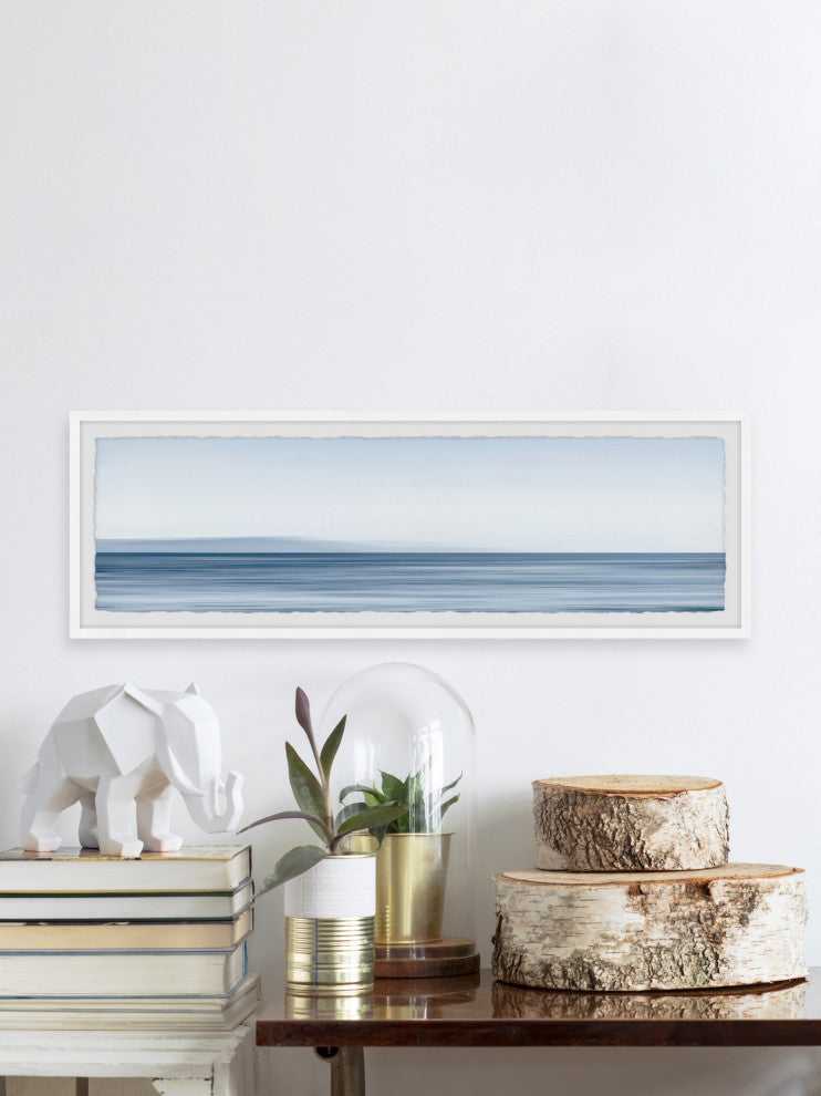 "Peaceful Waves" Framed Painting Print, 45x15