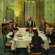 "Family Birthday Party" Painting Print on Canvas by John Falter