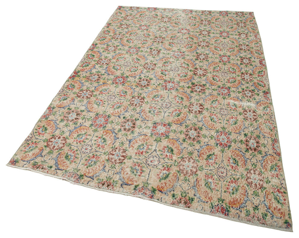 Rug N Carpet - Hand-knotted Anatolian 5' 0'' x 8' 1'' Antique Vintage Rug