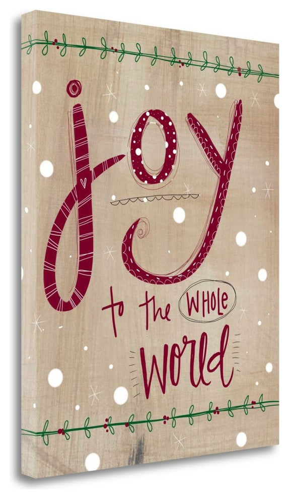 "Joy To The Whole World" By Katie Doucette, Giclee Print on Gallery Wrap Canvas