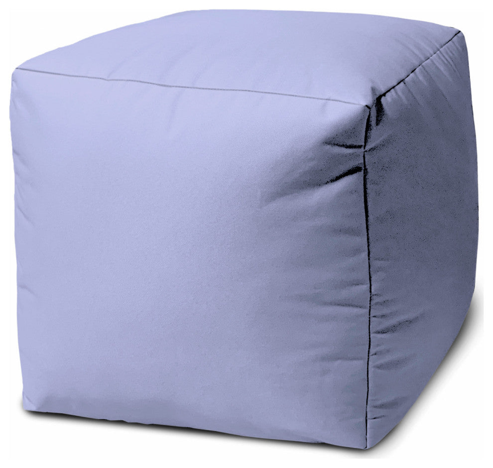 17  Cool Pastel Purple Solid Color Indoor Outdoor Pouf Ottoman