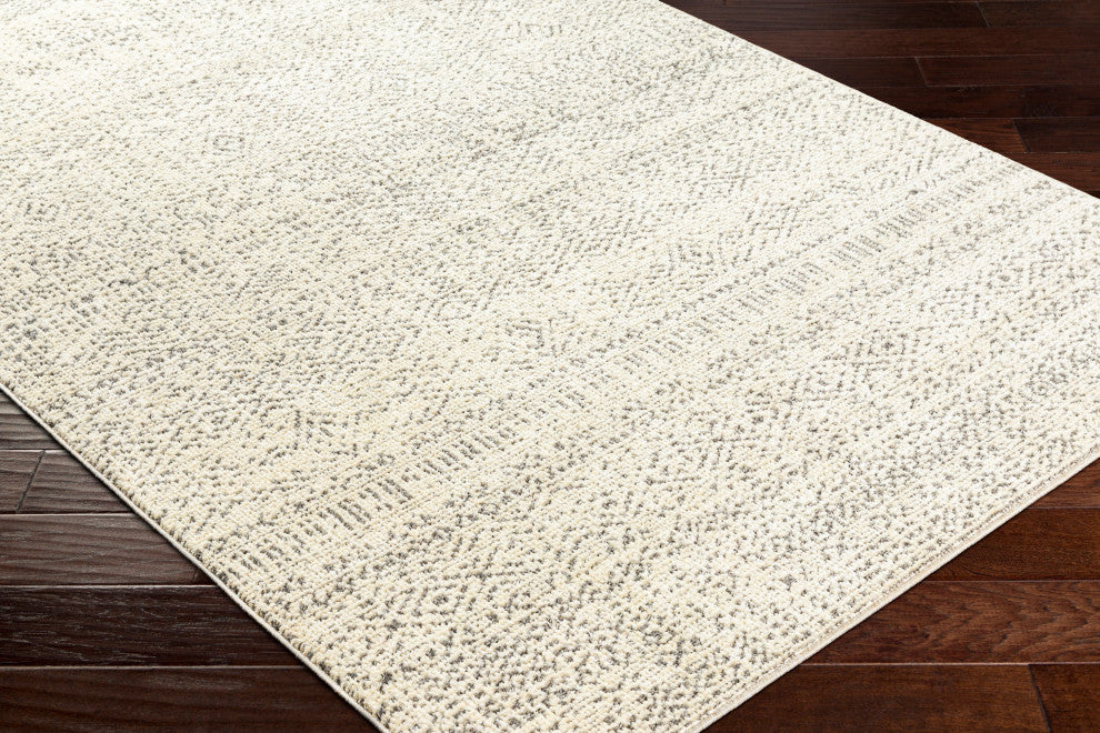 Surya La Boheme LHB-2302 Machine Woven Area Rug, Ivory, 5'3" x 7'