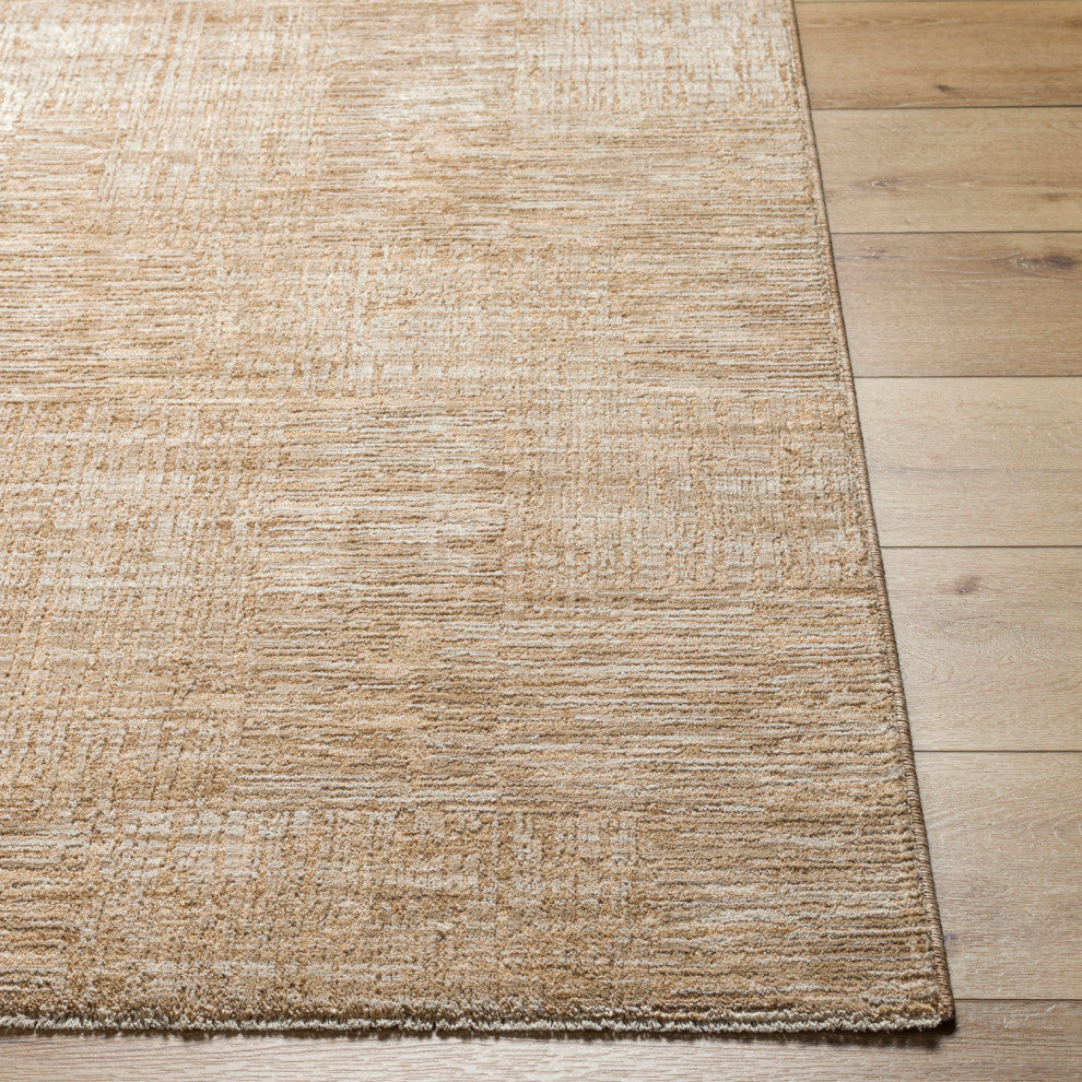 Surya Masterpiece MPC-2308 Machine Woven Area Rug, Medium Gray, Beige, Tan, Medium Brown, 2'7" X 10'