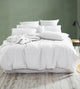 A1HC Organic Cotton Duvet Cover Set, White, Queen