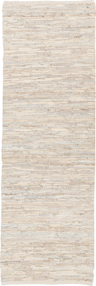 Saket Contemporary Area Rug, Ivory, 2'6x7'6 Runner