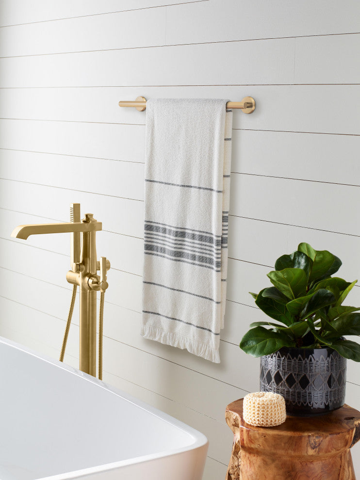 Amerock Arrondi Towel Bar, 18", Champagne Bronze