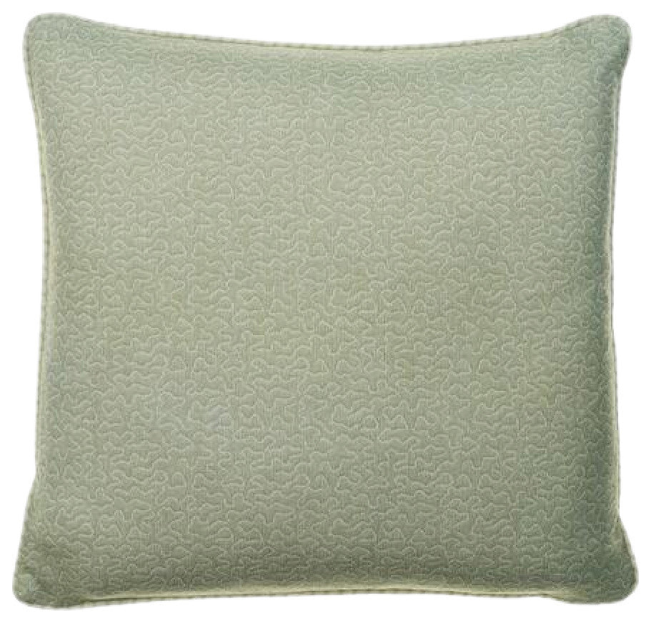 Patterned Modern Throw Pillow | Andrew Martin Pollen, Light Green