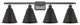 Ballston Cone Bath Vanity Light, Matte Black, Matte Black