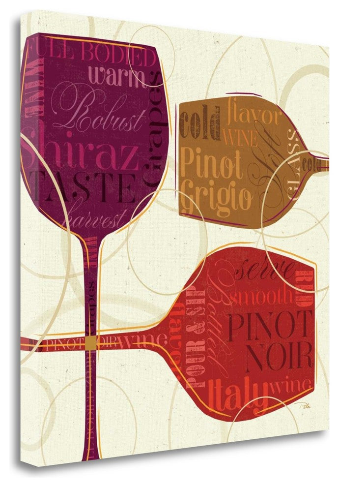 "Colorful Wine II" By Pela Studio, Giclee Print on Gallery Wrap Canvas