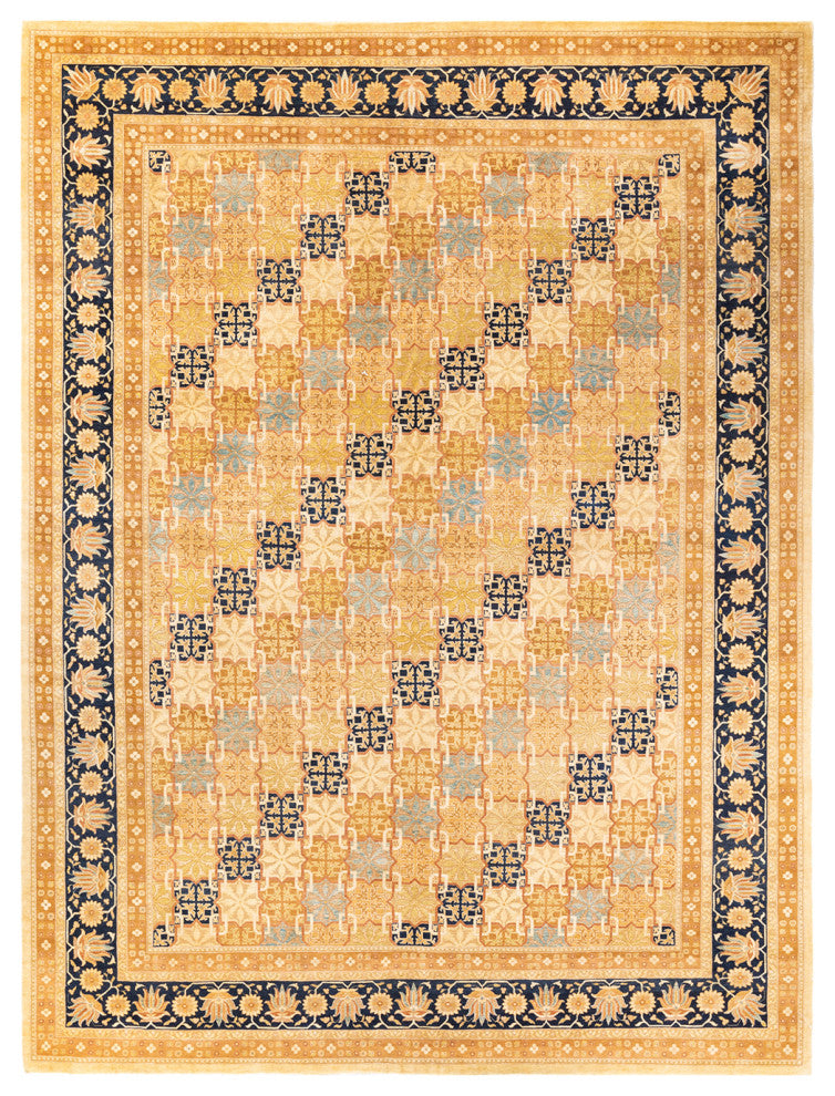 Mogul, One-of-a-Kind Hand-Knotted Area Rug Ivory, 9' 1" x 12' 2"