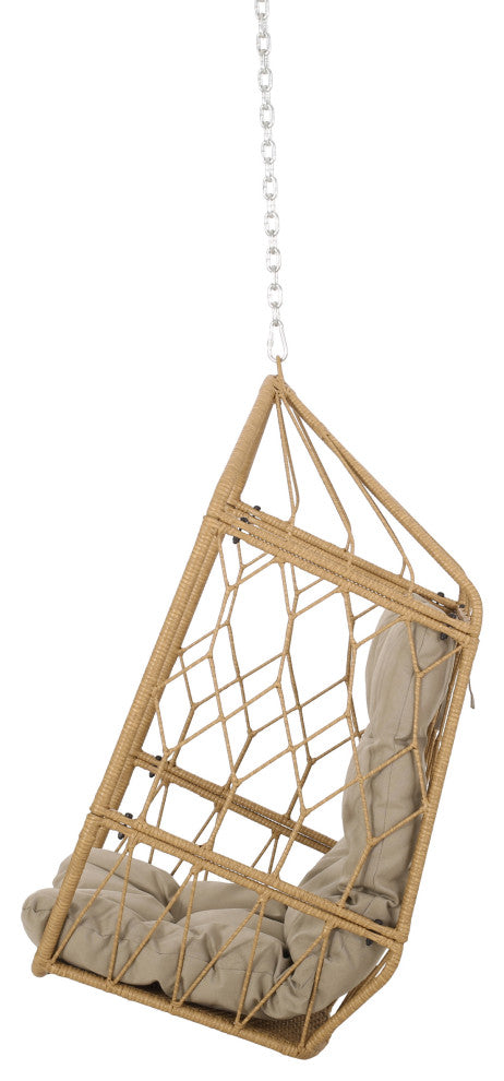Mesena Outdoor/Indoor Wicker Hanging Chair with 8 Foot Chain (NO STAND)