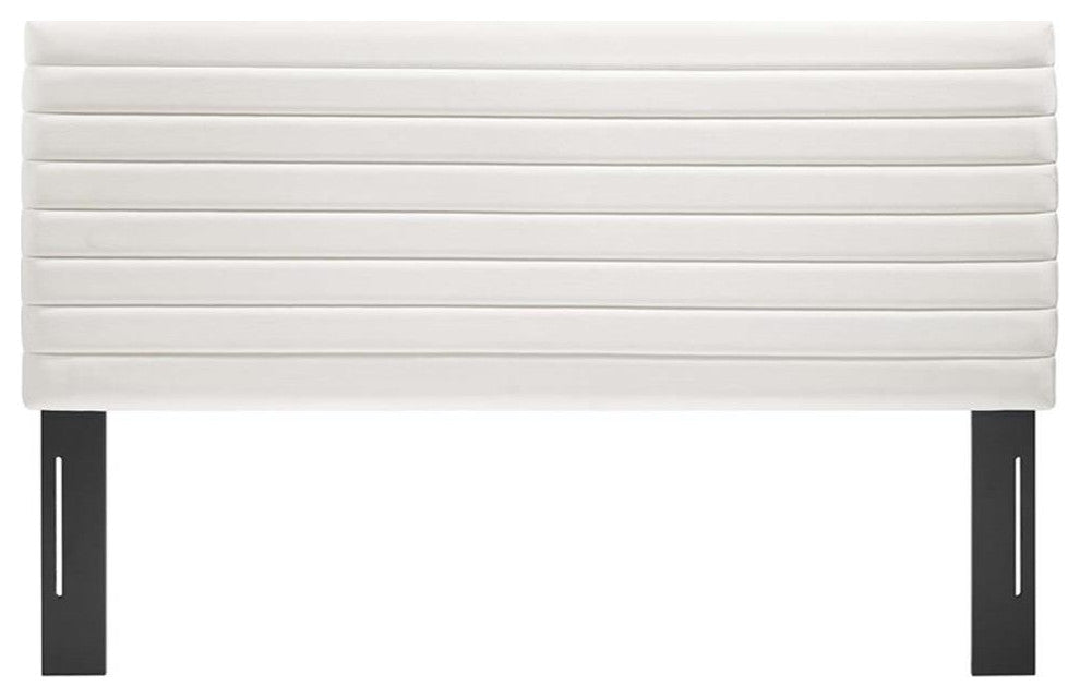 Modway Tranquil Upholstered Wood King/California King Headboard in White