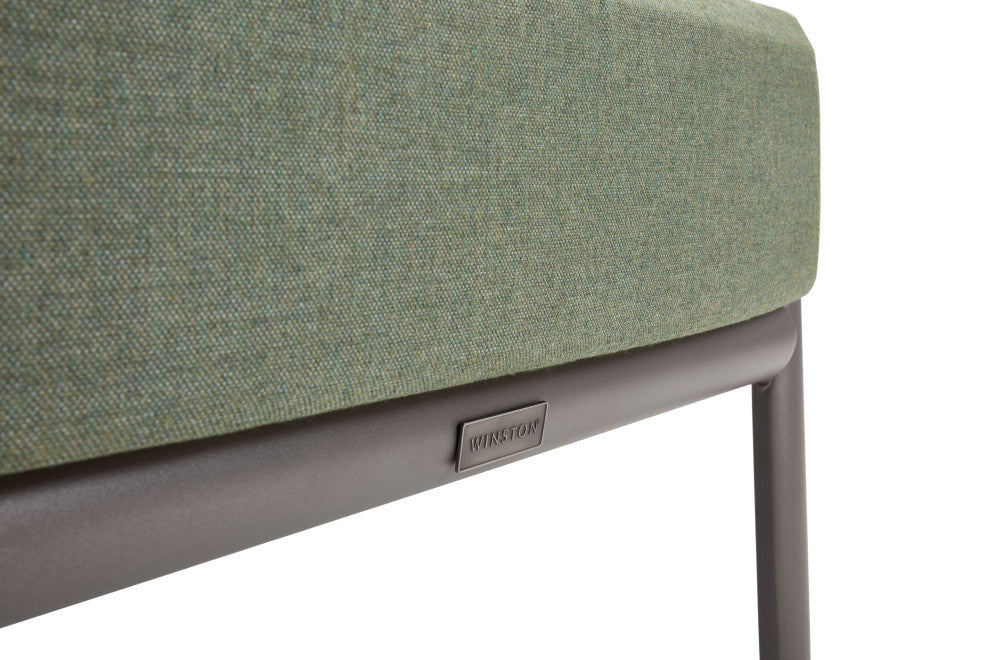 Aspen Cushion Outdoor Resort-Grade Ottoman, Brown