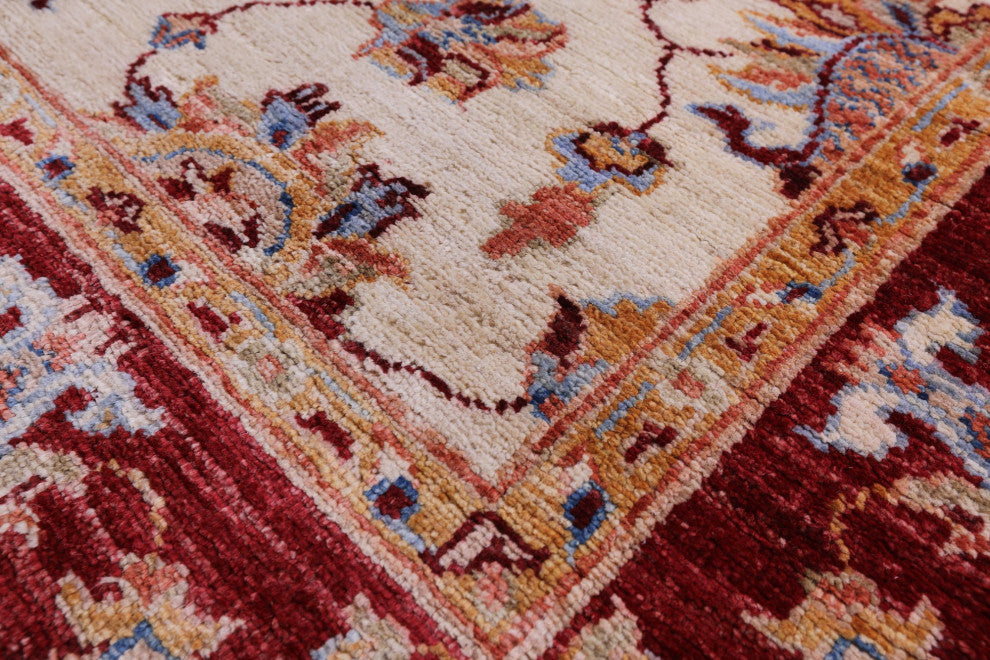 3' 3" X 4' 11" Persian Tabriz Handmade Wool Rug - Q12849