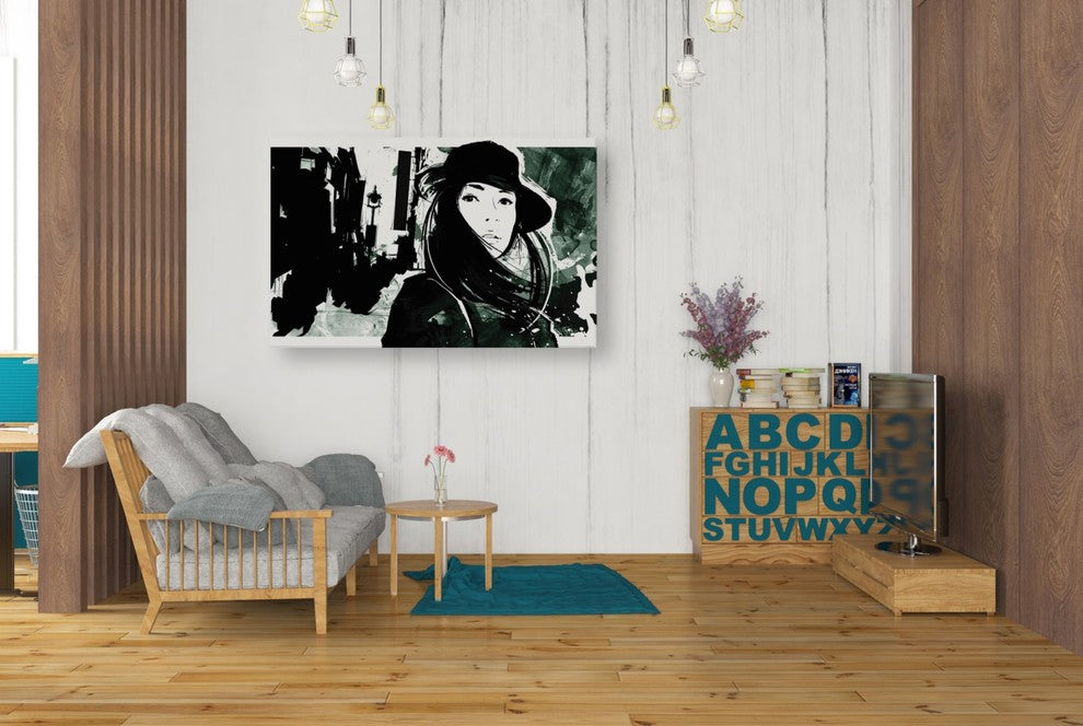 Epic Graffiti "Unmasked 1" by Jonathan Lam, Giclee Canvas Wall Art, 40"x26"