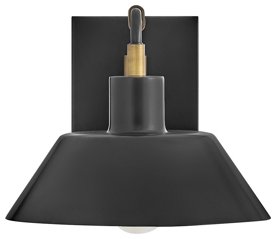 Hinkley Brewster Small Wall Mount Barn Light, Black Oxide