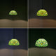 Green hanging lamp Glass swag lamp 12 Inch tiffany lamp shades only