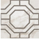 PowerSellerUSA Self-Stick Vinyl Modern Geometric 20-Pcs 1.5mm Thick Tiles 12"