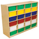 5" Letter Tray Storage Unit With Assorted Trays, Set Of 24