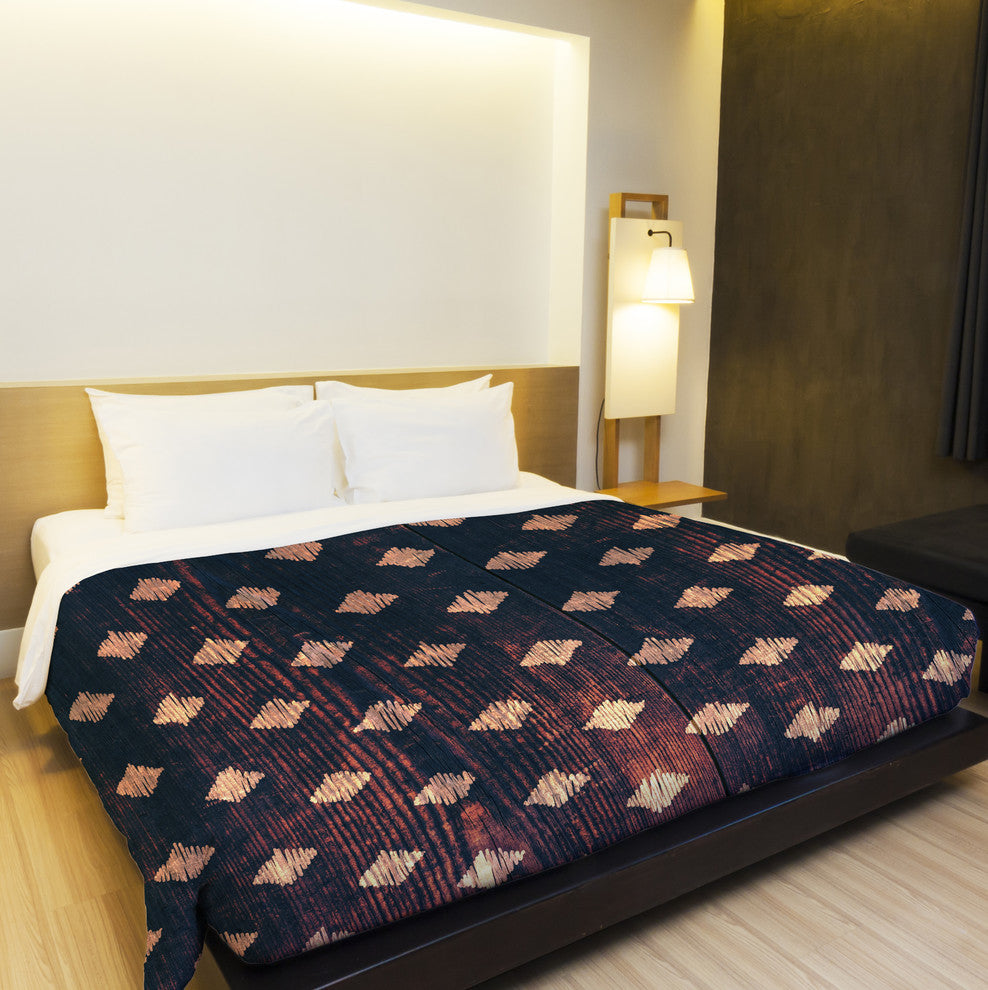 Scribble Scrabble Wood, Brown Lightweight King Duvet Cover