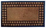 Checker Border Coir Brush Mat