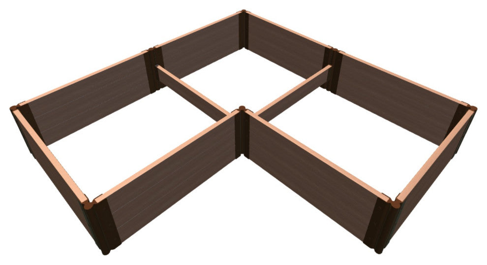 Classic Sienna 'Arrowhead' - 8' X 8' X 16.5" Raised Garden Bed - 2" Profile