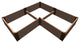 Classic Sienna 'Arrowhead' - 8' X 8' X 16.5" Raised Garden Bed - 2" Profile