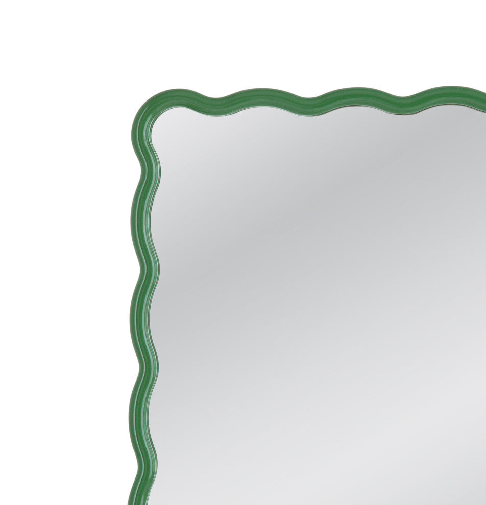 Cassia Rectangular Wall Mirror - Green