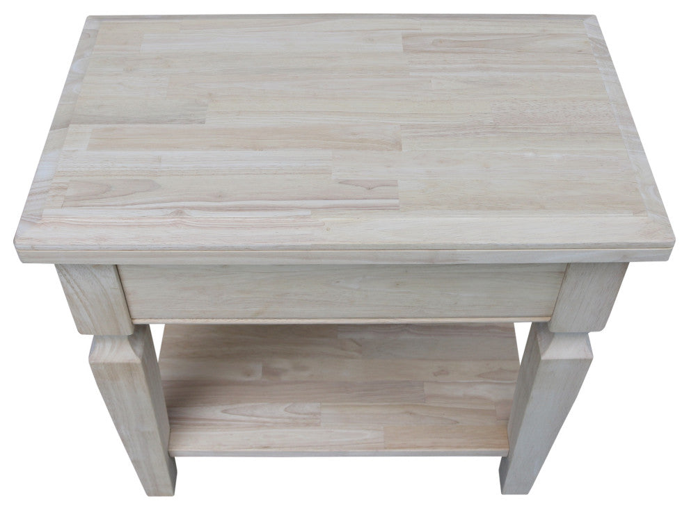 Vista Side Table, Unfinished