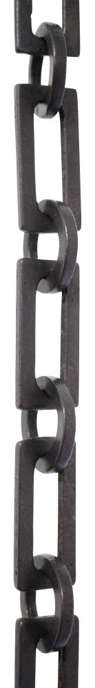 RCH Hardware Brass Rectangle Chandelier Chain, Various Finishes, Oil Bronzed Bla