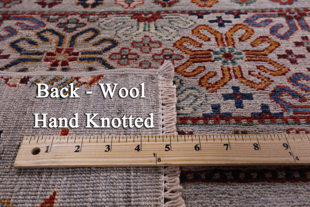 6' 3" X 9' 8" Persian Gabbeh Tribal Handmade Wool Rug Q11063