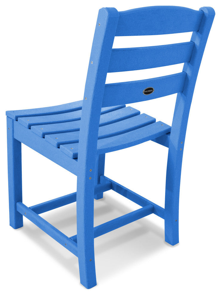 POLYWOOD La Casa Cafe Dining Side Chair, Pacific Blue