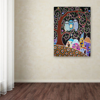 Karla Gerard 'Three Owls' Canvas Art, 14" x 19"