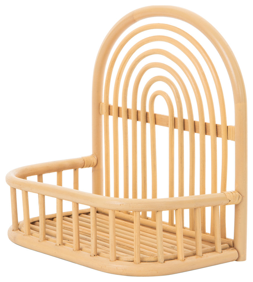 Rainbow Rattan Wall Shelf