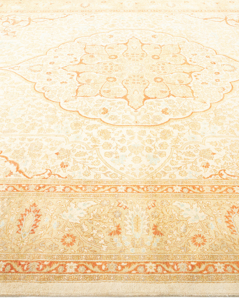 Parker, One-of-a-Kind Hand-Knotted Area Rug Ivory, 8'3"x9'10"