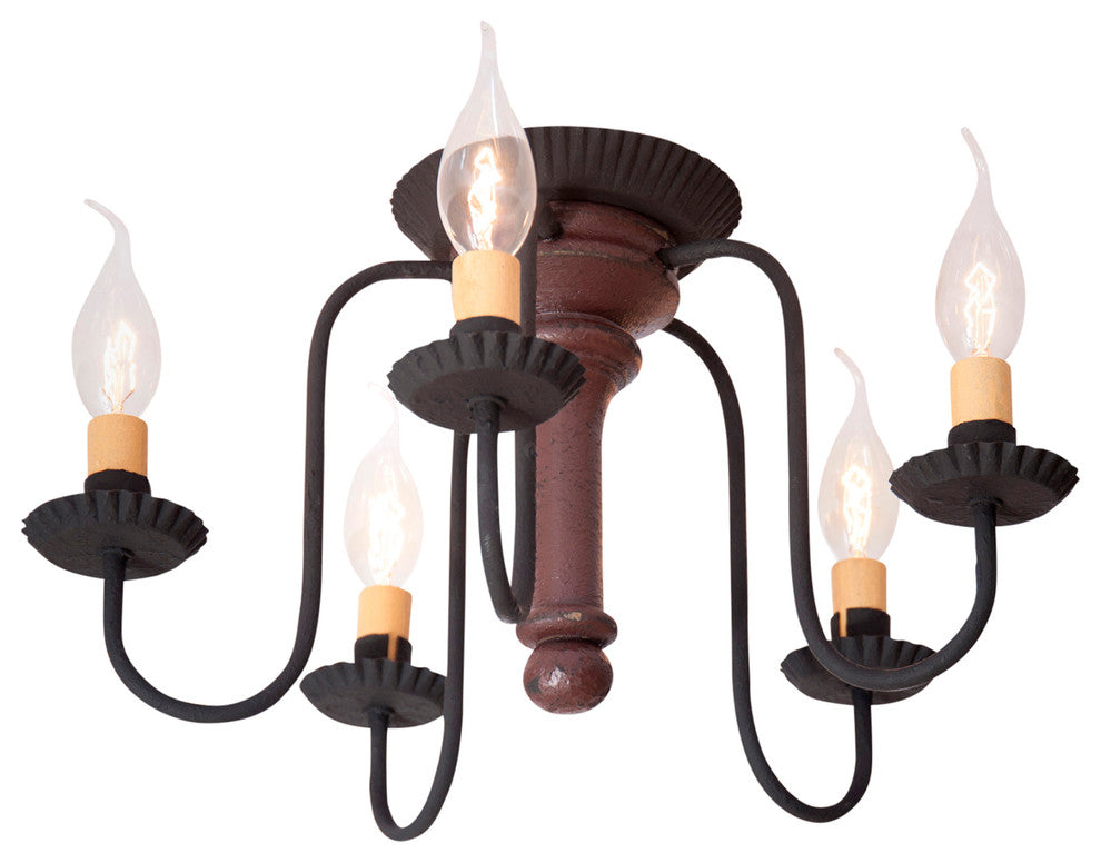 Berkshire Ceiling Light in Plantation Red