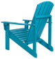 Shine Company 4626Aq Mid-Century Modern Adirondack Chair, Aqua