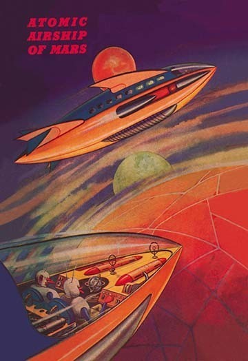 Atomic Airships of Mars - Framed Paper Poster 20" x 30"
