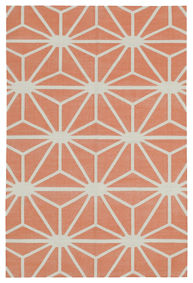 Rug N Carpet - Handmade Wool 3' 7'' x 5' 5'' Flatweave Dhurrie Kilim Rug