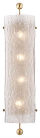 Broome 4-Light Wall Sconce, Aged Brass