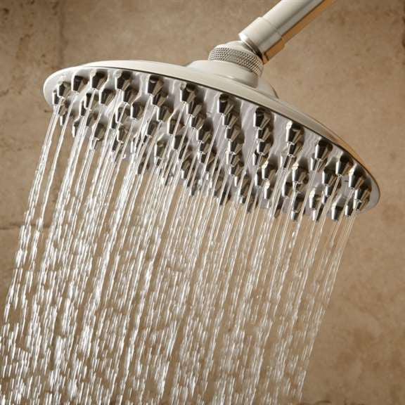 Fontana Wall Mounted Dual Round Shower Heads, Handshower Triple Handle